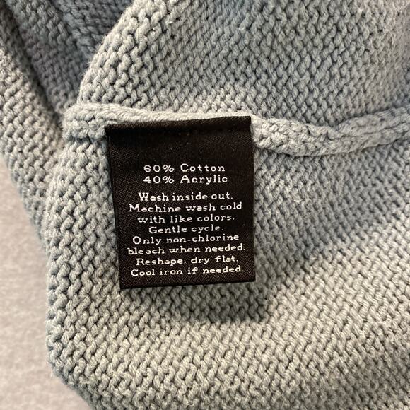 Rock & Republic Women's Knit Sweater XL Long Sleeve Green Crew Neck - Picture 7 of 7